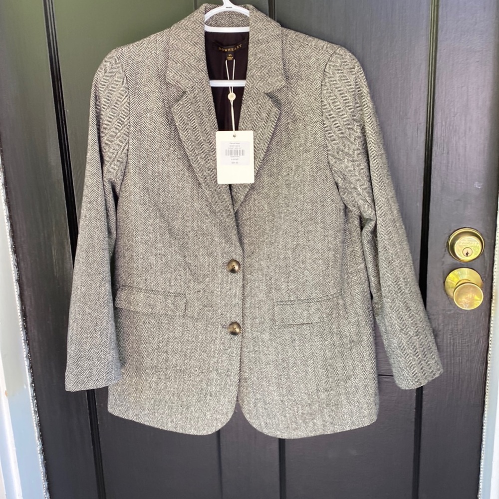 Downeast XS Tweed Blazer Black, nwt